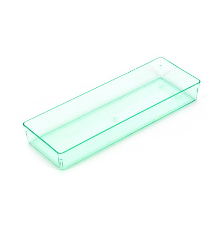 Bandeja Rectangular "Water Green" 13,1x4,6 cm (12 Uds)
