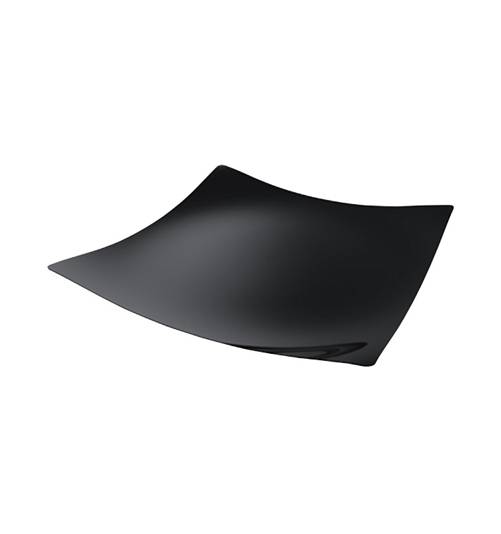 Mini Bandeja Degustación Sfera PS Negro 13x13cm (24 Uds)