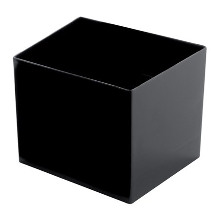 Bol Degustación Reutilizable PS Cube Negro 60ml (15 Uds)