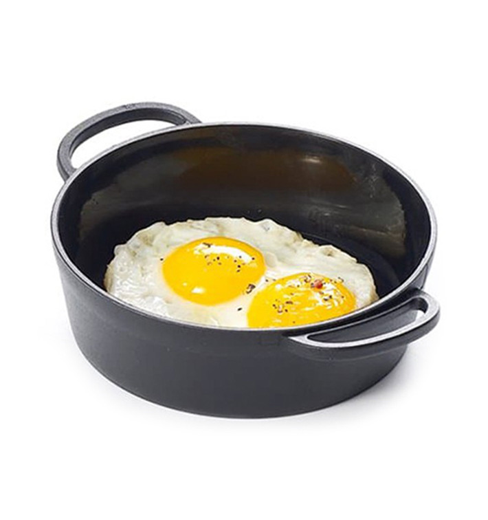 Paellita Negra para Degustación PP 90mm (6 Uds)