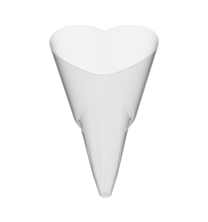 Cono Plastico Degustacion Love Transp. 50 ml (120 Uds)