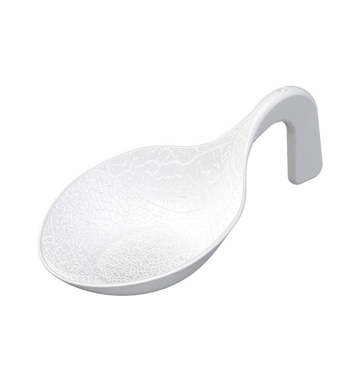 Cuchara Degustación PS "Clorofilla" Blanco 9,8cm (30 Uds)