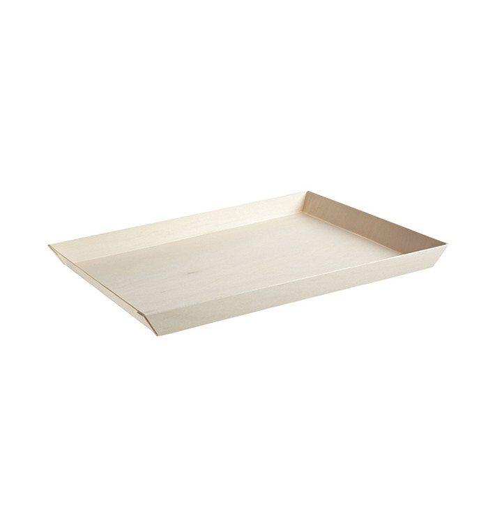Bandeja de Madera 38x27,4x3cm 2400ml (100 Uds)