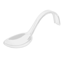 Cuchara Degustacion Asa Curva Blanca 130 mm (500 uds)