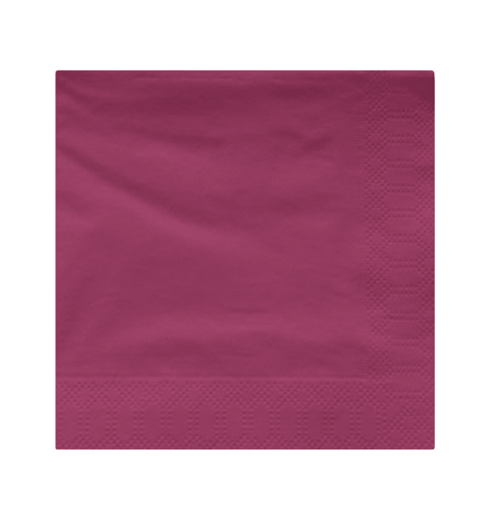 Servilleta Papel Cenefa 20x20 2C Fucsia (100 Uds)