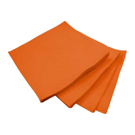 Servilleta de Papel Micropunto 20x20cm 2C Naranja (100 Uds)