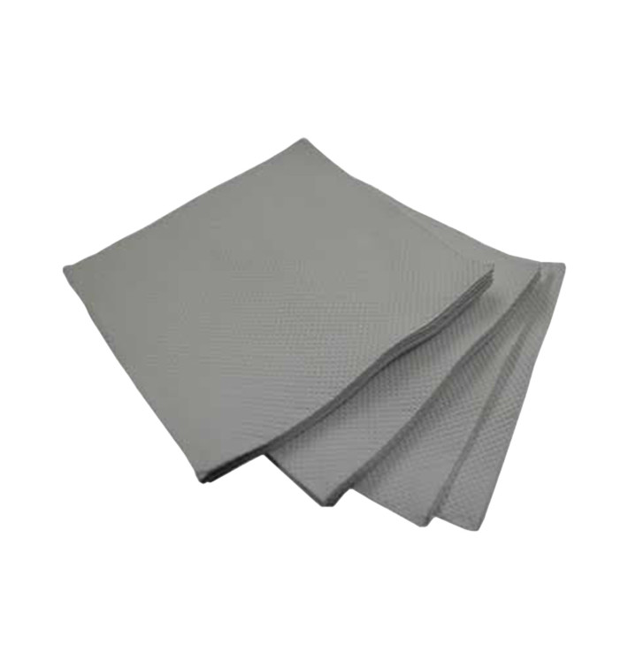 Servilleta de Papel Micropunto 20x20cm 2C Gris (100 Uds)