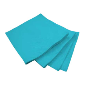 Servilleta de Papel Micropunto 20x20cm 2C Turquesa (100 Uds)