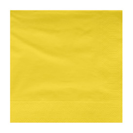 Servilleta de Papel Cenefa 25x25cm 2C Amarillo (3400 Uds)