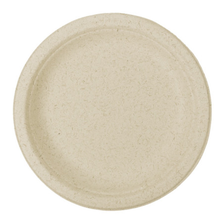 Plato de Pulpa de Trigo Natural Ø18cm (800 Uds)