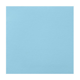 Servilleta de Papel Punta Punta 25x25cm Celeste (50 Uds)