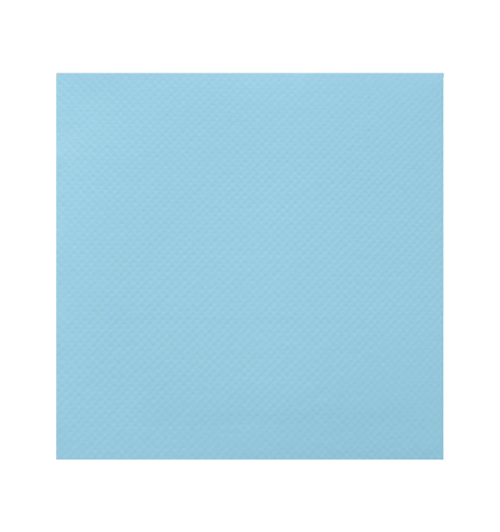 Servilleta de Papel Punta Punta 25x25cm Celeste (50 Uds)