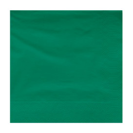 Servilleta de Papel Cenefa 30x30cm Verde 2 Capas (100 Uds)