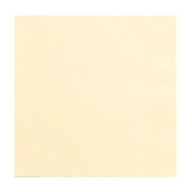 Servilleta Papel Crema 2C Punta-Punta 33x33cm (50 Uds)