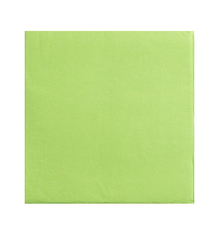 Servilleta Papel Pistacho 2C Punta-Punta 33x33cm (50 Uds)