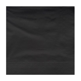 Servilleta Papel Cenefa Negra 40x40cm (50 Uds)