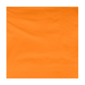 Servilleta Papel Cenefa Naranja 40x40cm (50 Uds)