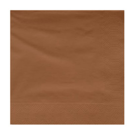 Servilleta Papel Cenefa Marrón 40x40cm (50 Uds)