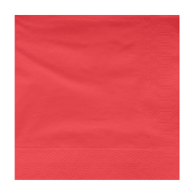 Servilleta Papel Cenefa Roja 40x40cm (50 Uds)