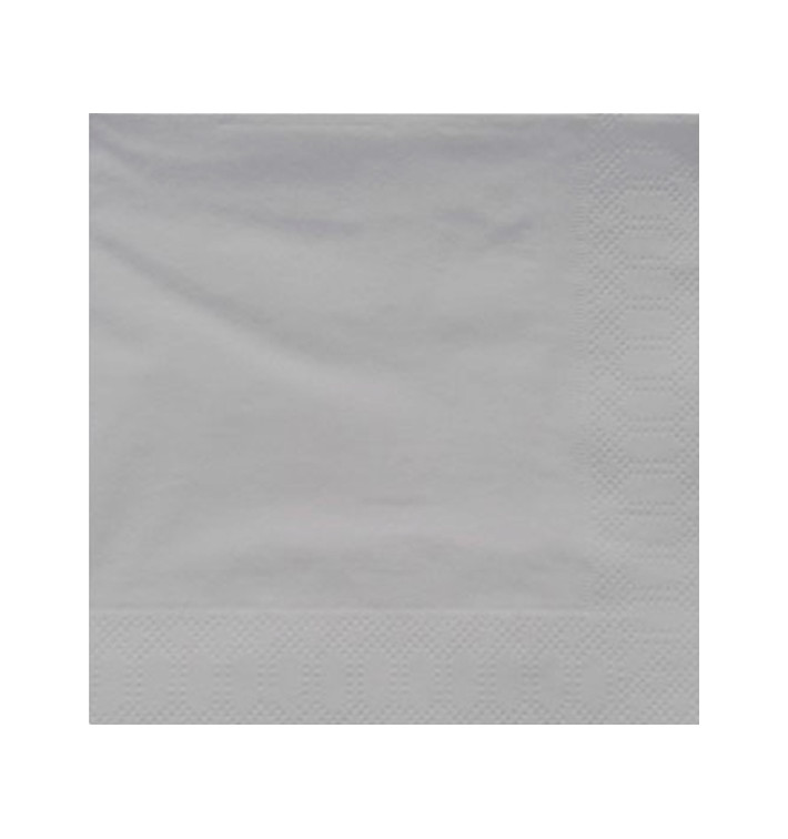Servilleta Papel Cenefa Gris 40x40cm (1200 Uds)