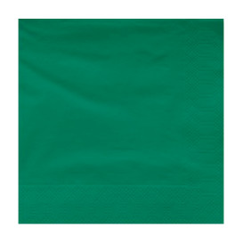 Servilleta Papel Cenefa Verde 40x40cm (50 Uds)