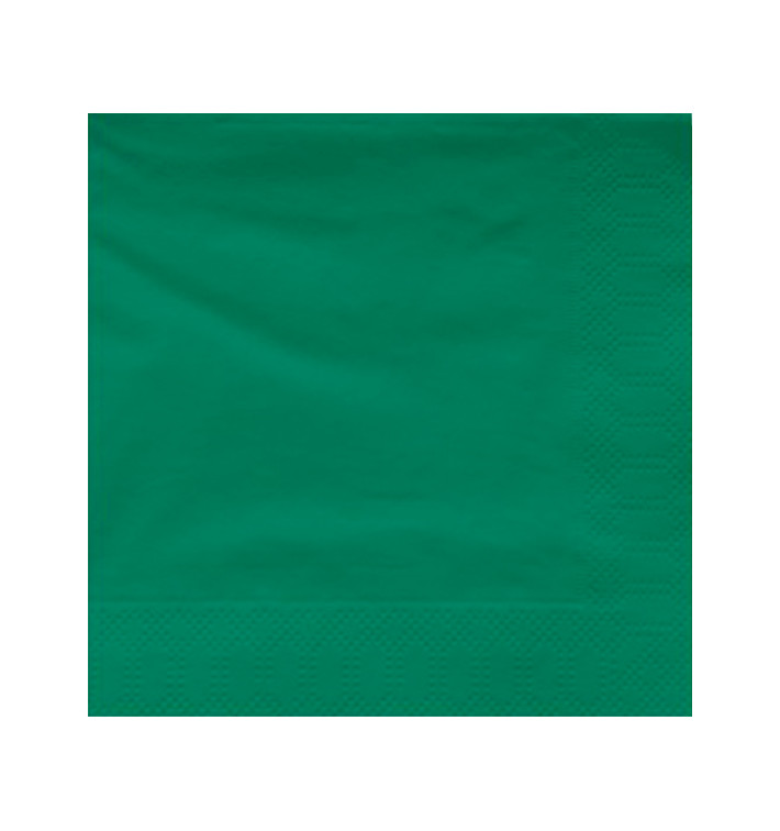 Servilleta Papel Cenefa Verde 40x40cm (1200 Uds)