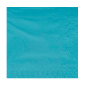 Servilleta Papel Cenefa Celeste 40x40cm (1200 Uds)