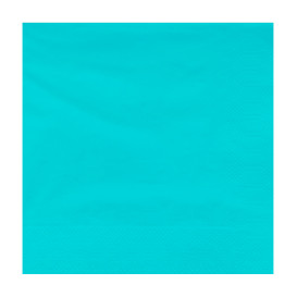 Servilleta Papel Cenefa Turquesa 40x40cm (50 Uds)