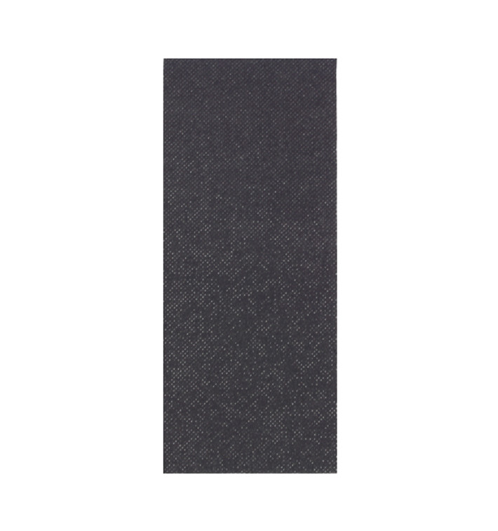 Servilleta Papel 1/8 33x40cm "Old" Negro Punta-Punta (50 Uds)