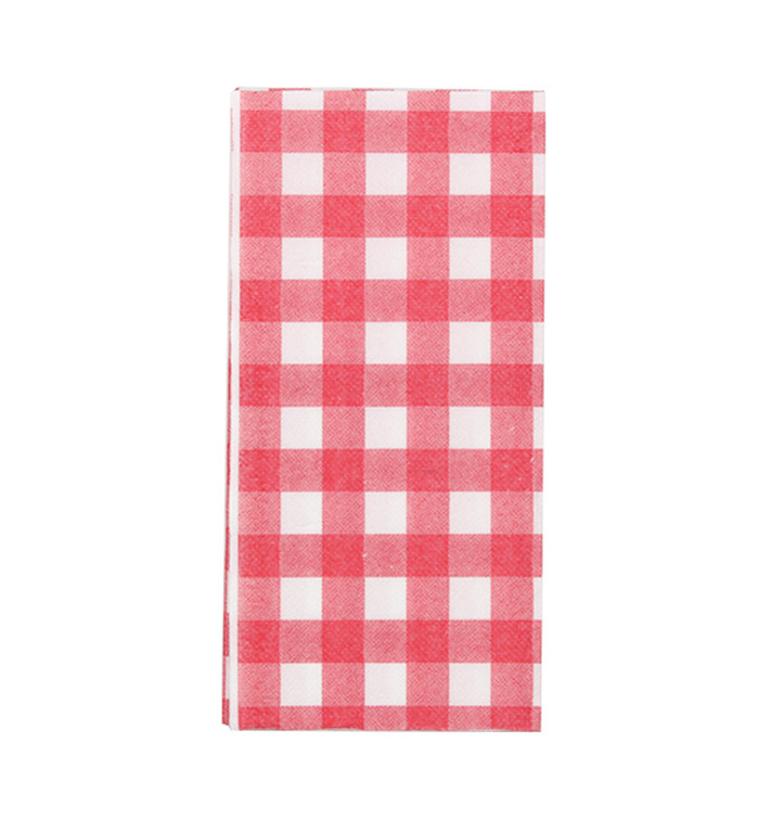 Servilleta Papel 1/8 40x40cm "Vichy" Punta-Punta (30 Uds)