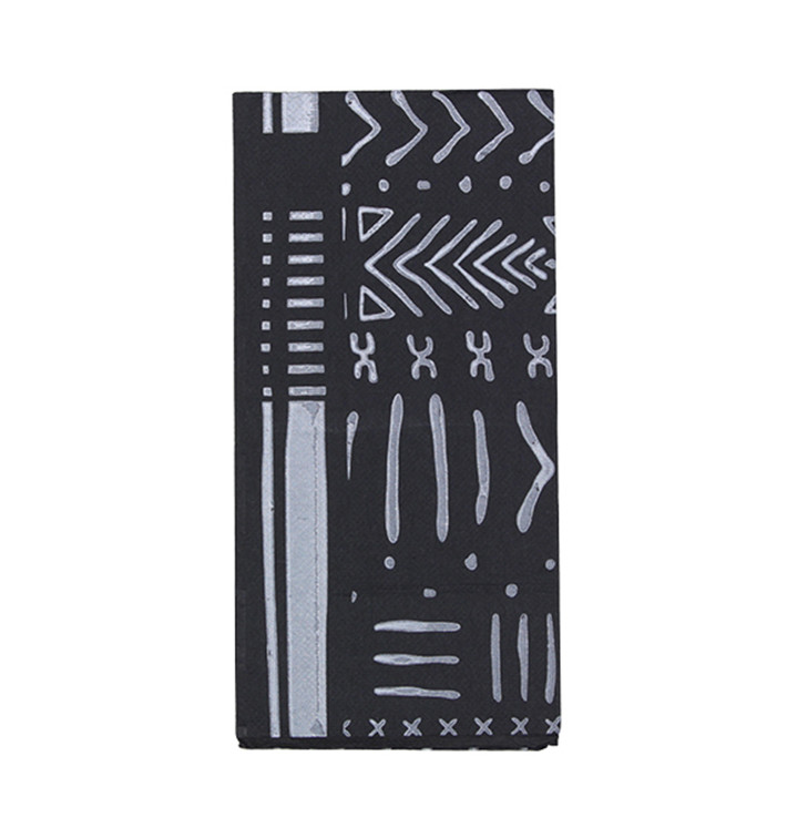 Servilleta Papel 1/8 40x40cm "Tribal" Punta-Punta (1200 Uds)