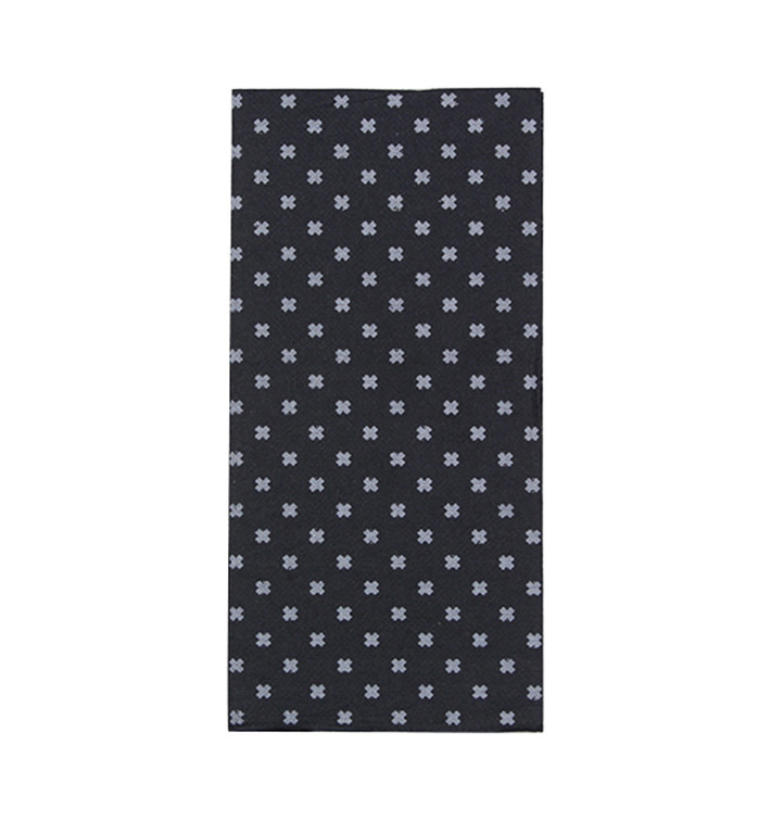 Servilleta Papel 1/8 40x40cm "Cruces Blancas" Punta-Punta (30 Uds)