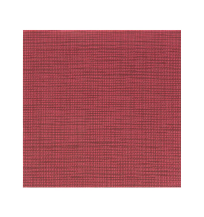 Servilleta Papel 40x40cm "Entre Lineas" Burdeos Punta-Punta (50 Uds)