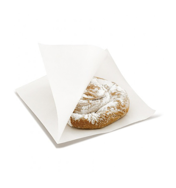 Bolsa Antigrasa Abierta 2L Blanca 15x16cm (250 Uds)