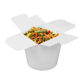 Envase de Comida para Llevar Blanco 529ml (500 Uds)