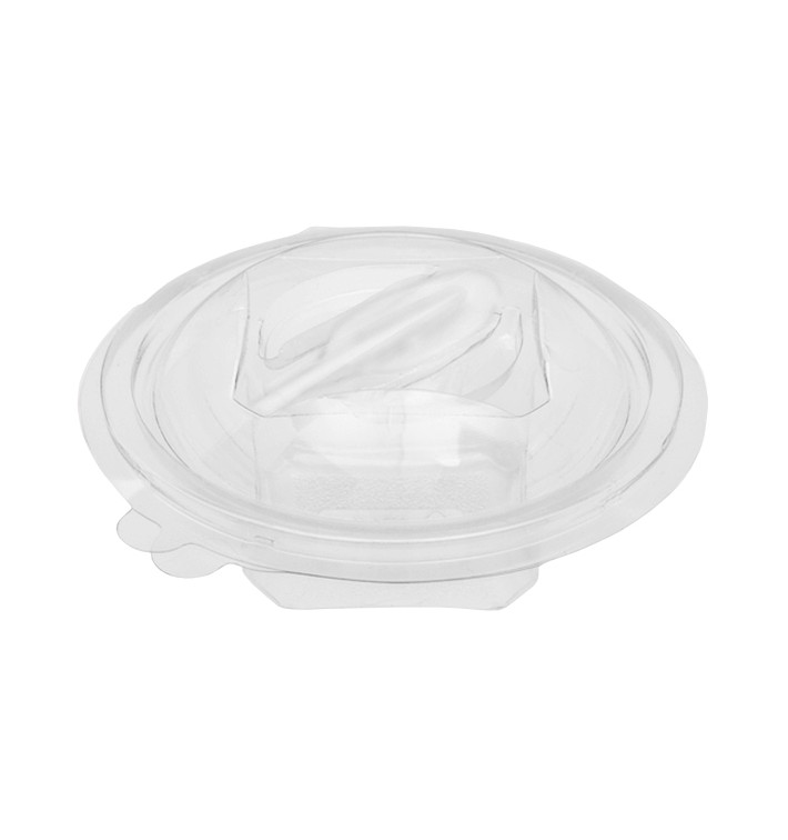 Bol Redondo Bisagra APET con Cuchara 150ml Ø120mm (420 Uds)