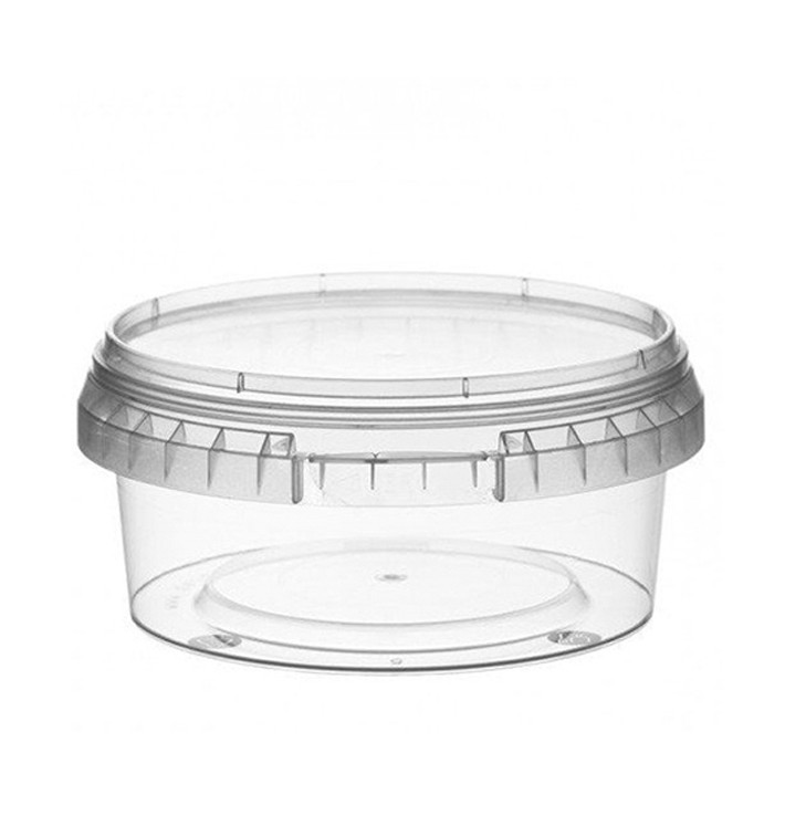 Envase Plastico con Tapa Inviolable 300 ml Ø11,8 (34 Uds)