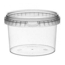 Envase Plastico con Tapa Inviolable 565 ml Ø11,8 (22 Uds)