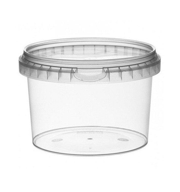 Envase Plastico con Tapa Inviolable 565 ml Ø11,8 (22 Uds)