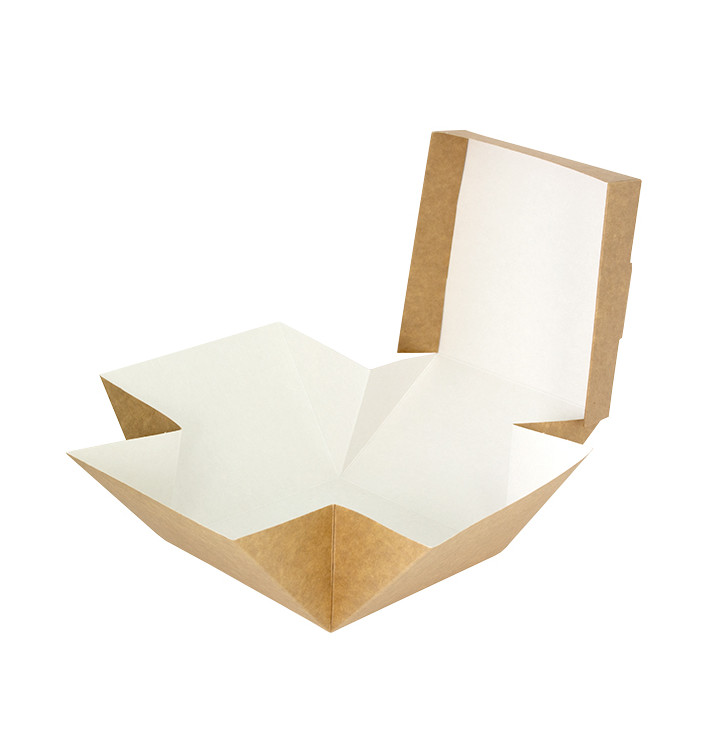 Caja Hamburguesa Gourmet Kraft 13x13x10cm (25 Uds)