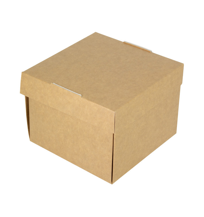 Caja Hamburguesa Gourmet Kraft 13x13x10cm (150 Uds)