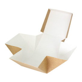 Caja Hamburguesa Gourmet Kraft 13x13x13cm (150 Uds)
