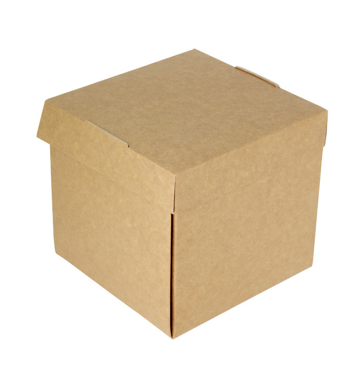 Caja Hamburguesa Gourmet Kraft 13x13x13cm (150 Uds)