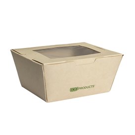 Caja “Doggy Bag“ Kraft con Asa 12,5x25x7,5cm (250 Uds)