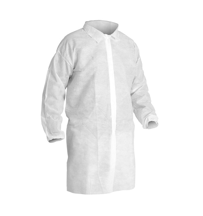 Bata Visita TST PP con Velcro y Sin Bolsillo Blanco XL 25gr (1 Ud)