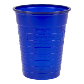 Vaso de Plastico PS Azul Oscuro 200ml Ø7cm (50 Uds)