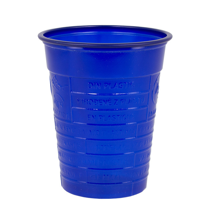 Vaso de Plastico PS Azul Oscuro 200ml Ø7cm (50 Uds)