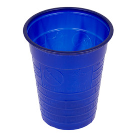 Vaso de Plastico PS Azul Oscuro 200ml Ø7cm (50 Uds)