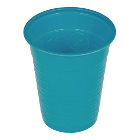 Vaso de Plastico PS Turquesa 200ml Ø7cm (1500 Uds)