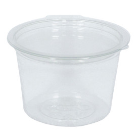 Tarrina Redonda Bisagra APET Transparente 100ml Ø70mm (45 Uds)
